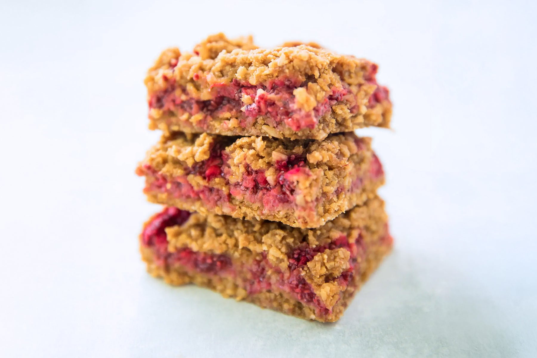 Raspberry Almond Oat Bars