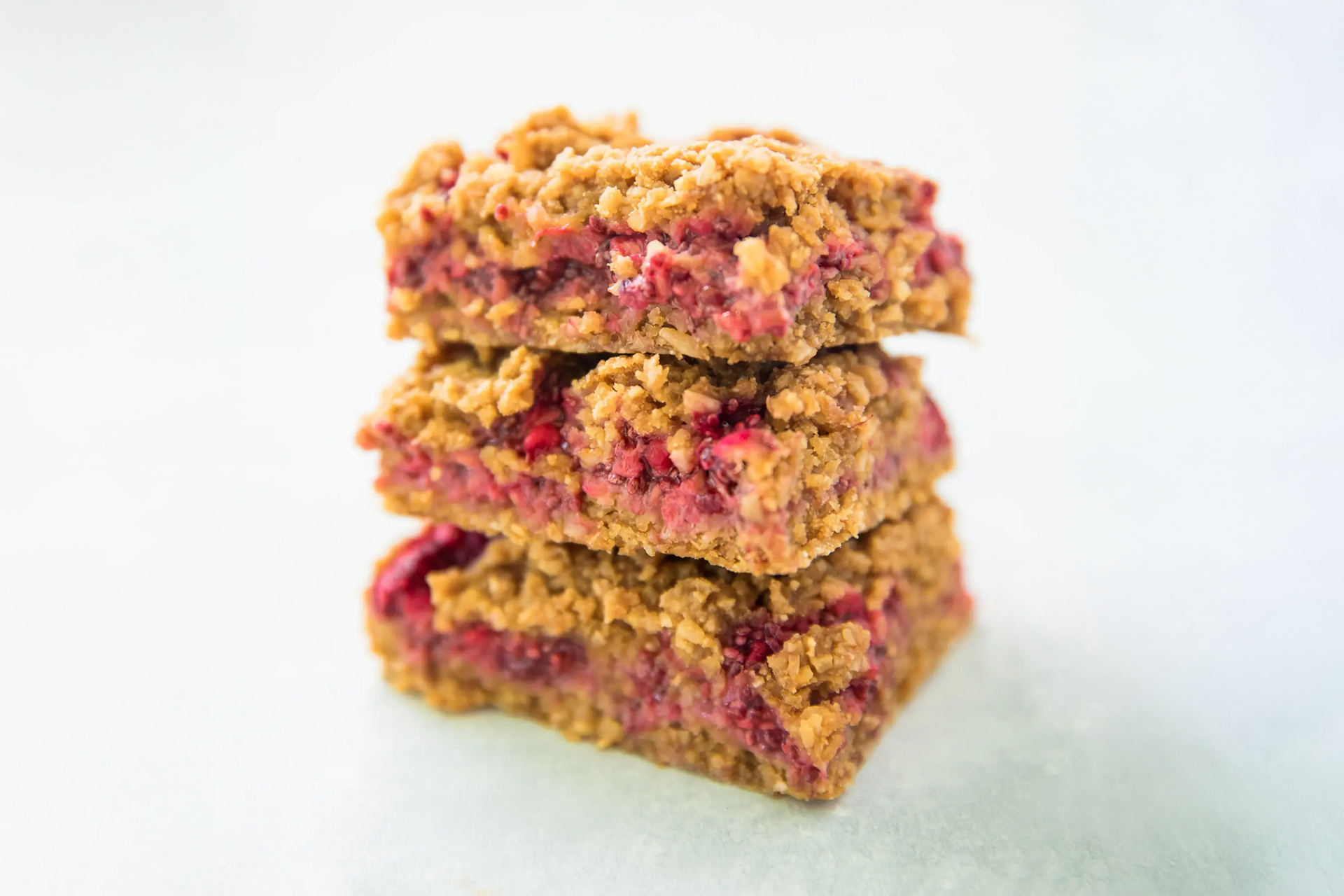 Raspberry Almond Oat Bars