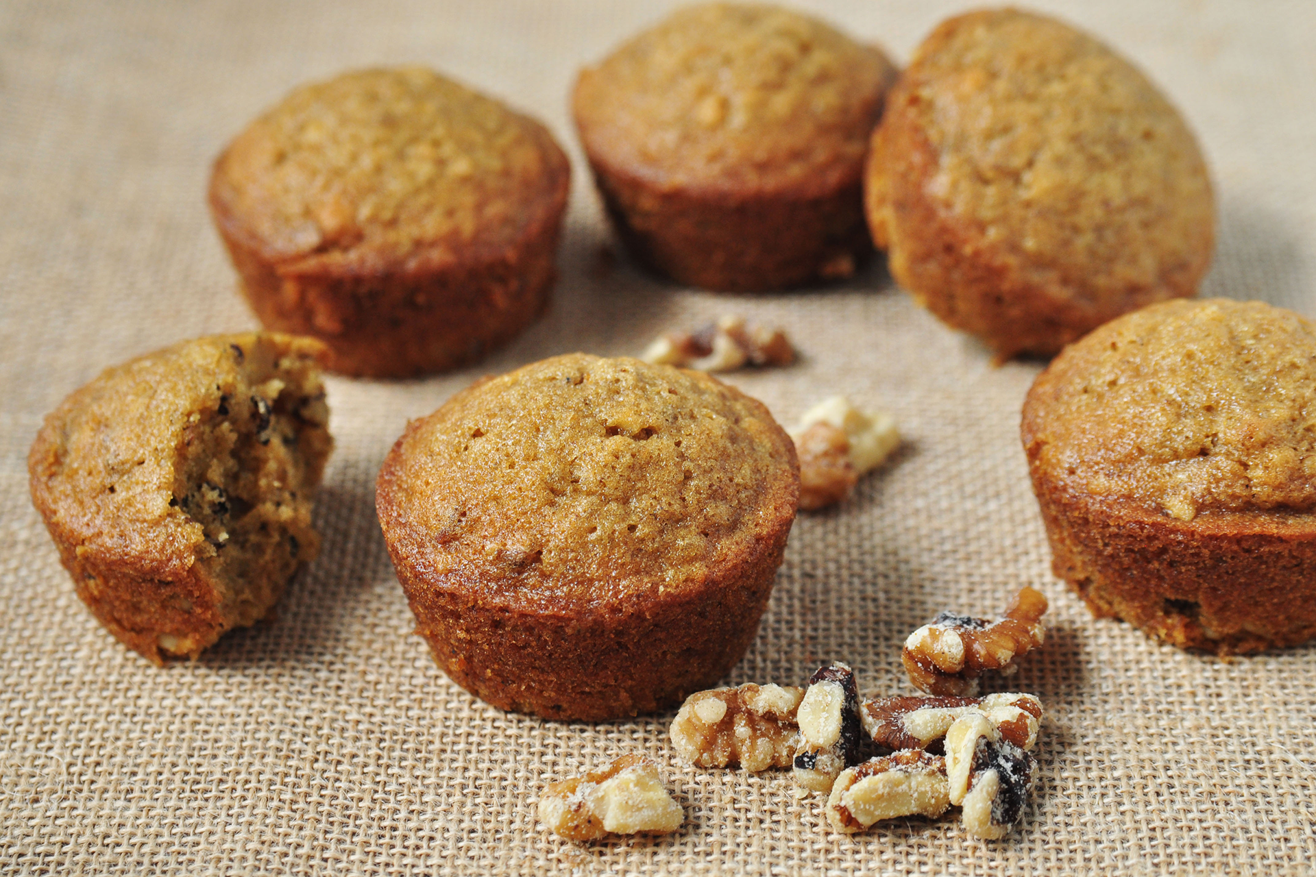 Walnut Oat Muffins