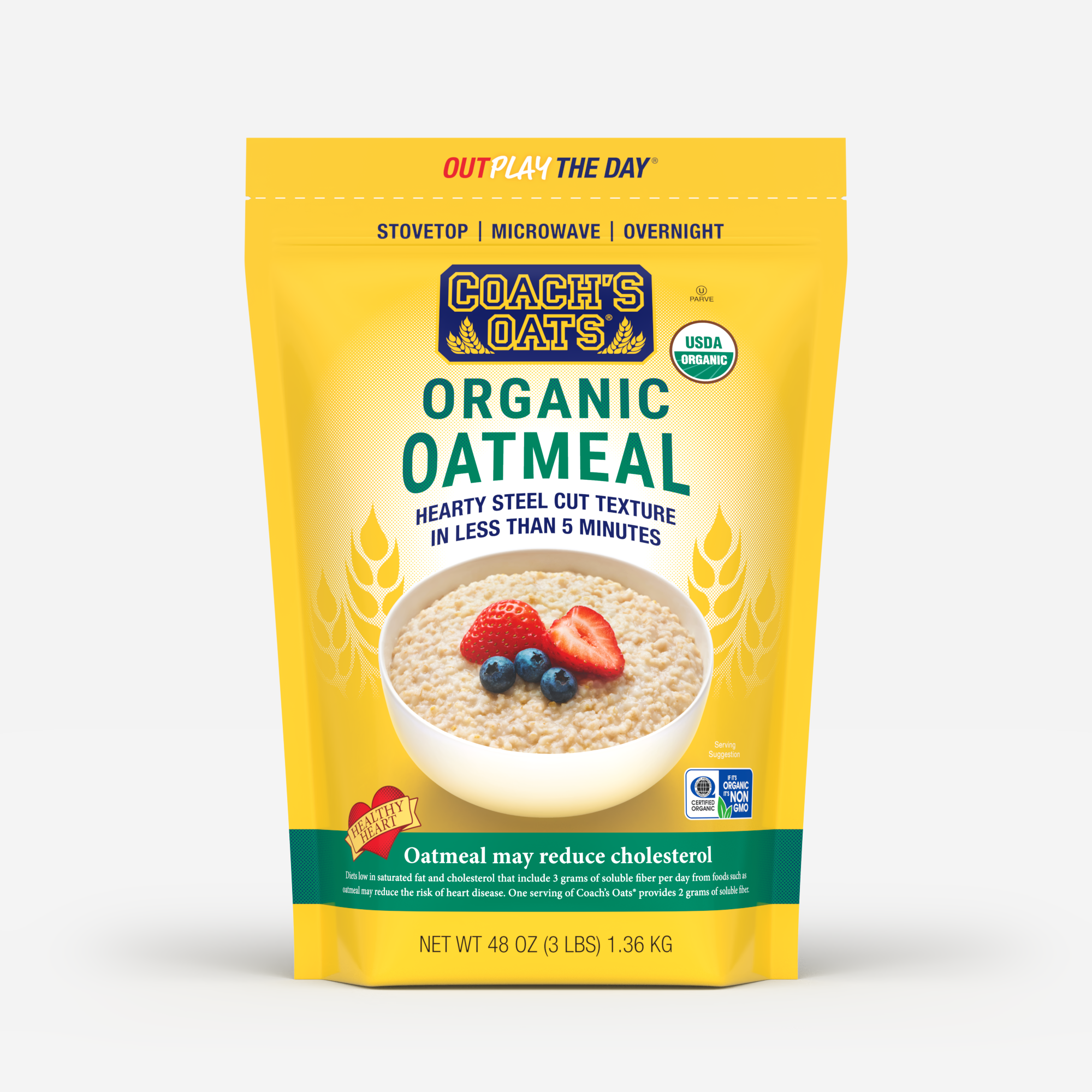 Organic Oatmeal, 48 oz
